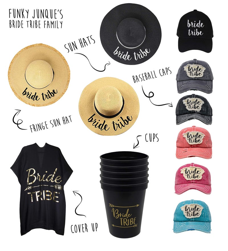 Funky Junque غطاء شاطئي عروس من فنكي جنك للنساء - شال زفاف للحفلات الوداعية للعزوبية، قبيلة العروس - أسود - Image 3